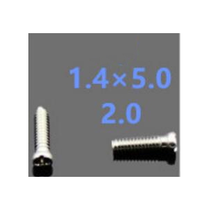 2.0*1.4*5.0 Cross flat head endpiece screws,metal temple screws