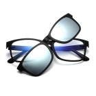 2075 TR90 optical frame with magnetic polarized clip