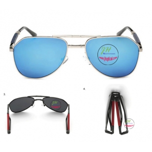 FSKA344 2016 new polarized foldable men metal sunglasses