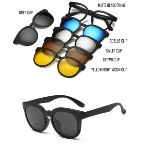 9010A TR90 polarized set,myopia magnetic sunglasses