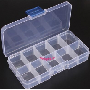 JH026 10 grids plastic storage box for glasses kits