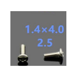 2.5*1.4*4.0 Stainless steel screws for acetate temples or sunglasses temples