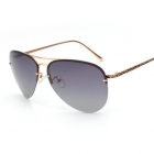 A305 2015 new model men or women half rim metal polarized sunglasses