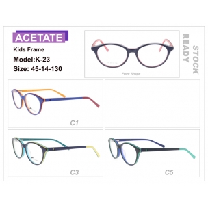 10 models of kid split joint with carving acetate optical frames