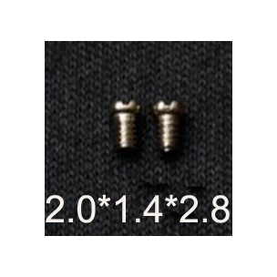 2.0*1.4*2.8 Cross flat head endpiece screws,metal temple screws
