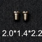 2.0*1.4*2.2 Cross flat head endpiece screws,metal temple screws
