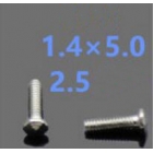 2.5*1.4*5.0 Stainless steel round head rimless frame screws,temple screws