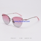 PS31511 New rimless polarized sunglasses Women's fashion hollow glasses driver driving sunglasses