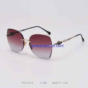 PS31512 Rimless trimming polaried sunglasses