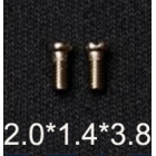 2.0*1.4*3.8 Cross flat head endpiece screws,metal temple screws