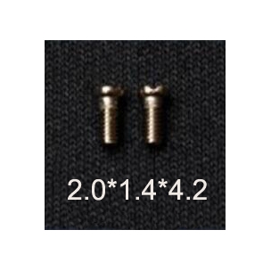 2.0*1.4*4.2 Cross flat head endpiece screws for metal frames