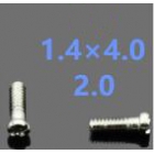 2.0*1.4*4.0 Cross flat head endpiece screws