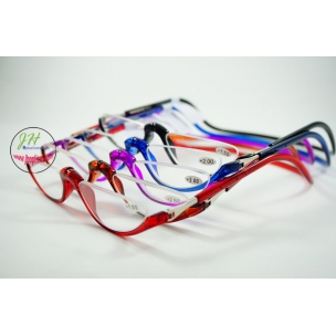 TLS0155 Half rim neck-hang magnet PC reading glasses