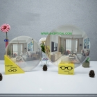 MG-381 Wood vertical mirror for glasses stores