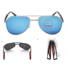 FSKA344 2016 new polarized foldable men metal sunglasses