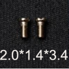 2.0*1.4*3.4 Cross flat head endpiece screws,metal temple screws