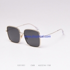 S31351 European and American square polarized sunglasses ins personality hollow loop wire