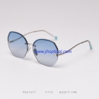 PS31517 Curved temple rimless trimming polaried sunglasses